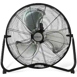 Hurricane - Pro 20 Inch 3 Adjustable Speed High Velocity Metal Fan - Black