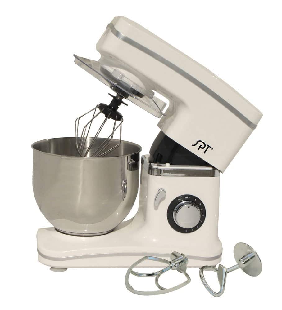 SPT - 8-Speed Stand Mixer - White
