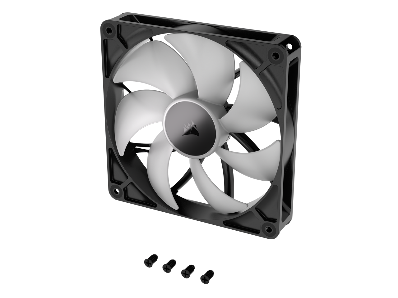 Alt View 10. CORSAIR - CORSAIR RS140 ARGB PWM 140mm Fans - Dual Pack, Daisy-Chain, AirGuide, Magnetic Bearing - RGB.