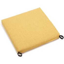 Blazing Needles - 20-inch by 19-inch Spun Polyester Chair Cushion - Lemon