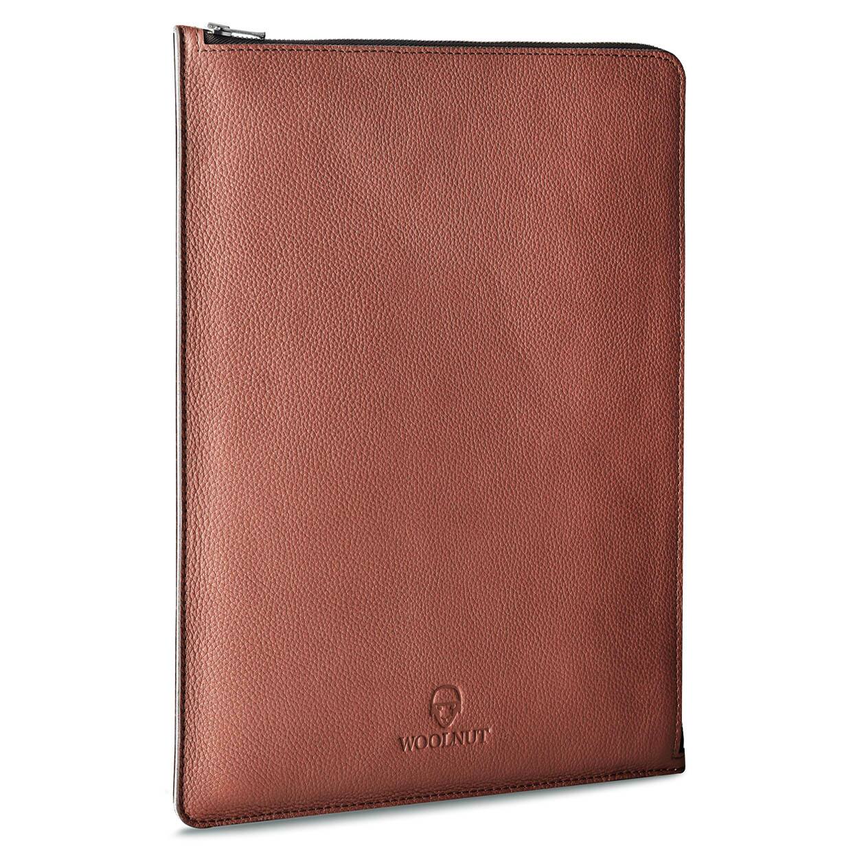 Back. Woolnut - Woolnut Leather Folio for 15-inch MacBook Pro|Full-grain leather - , - Brown.