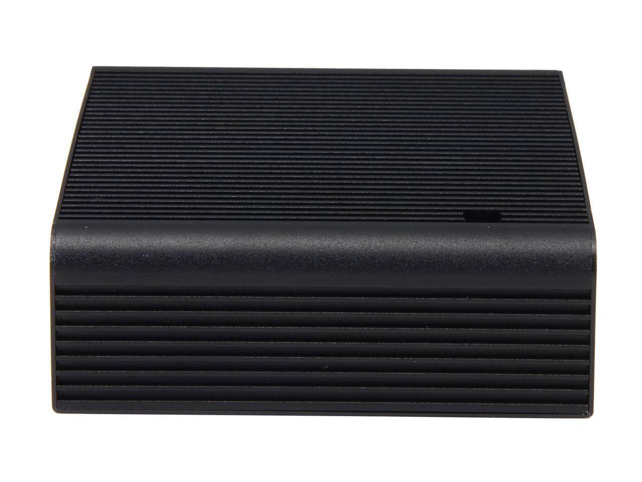 Alt View 4. SilverStone - SilverStone PT14B-H2 Black Aluminum Mini-ITX Desktop Computer Case - Black.