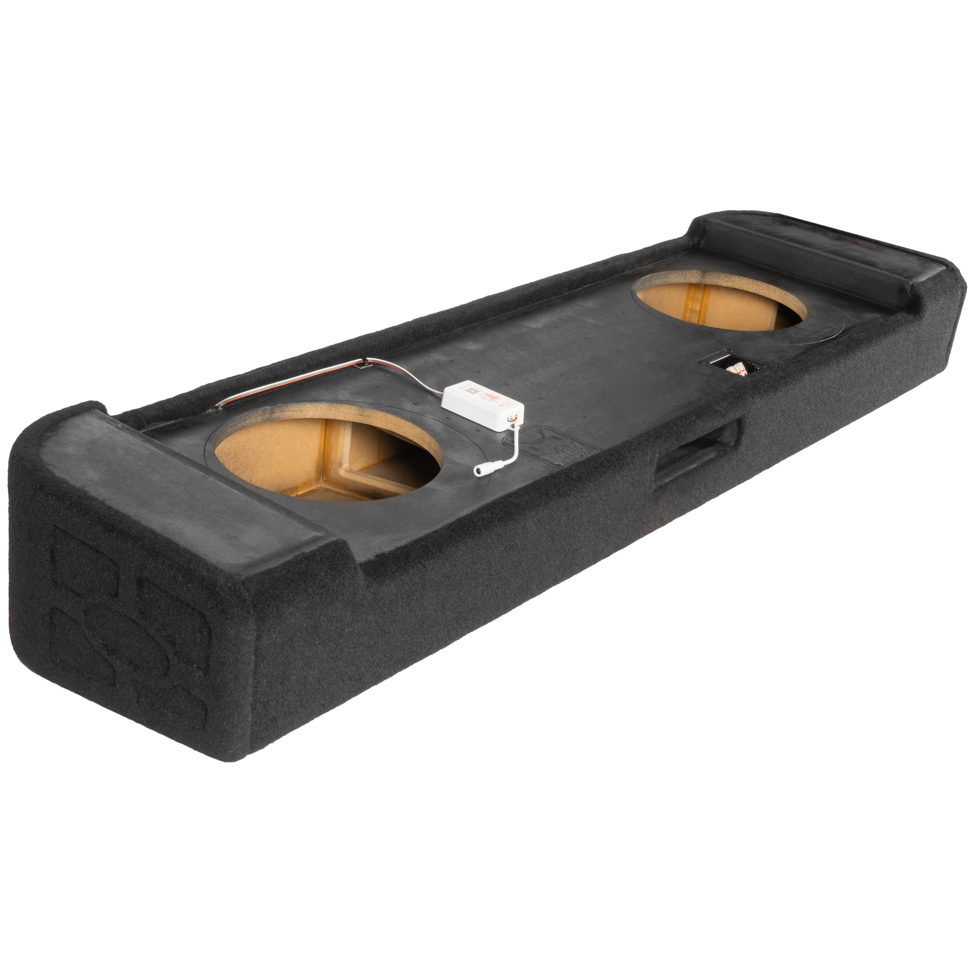 Alt View 9. NVX - 2009-Up Ford F-Series - 10in Sub Enclosure BE-FD-09F150SC-P210 Custom Fit Under-seat Dual Empty Ported Box.