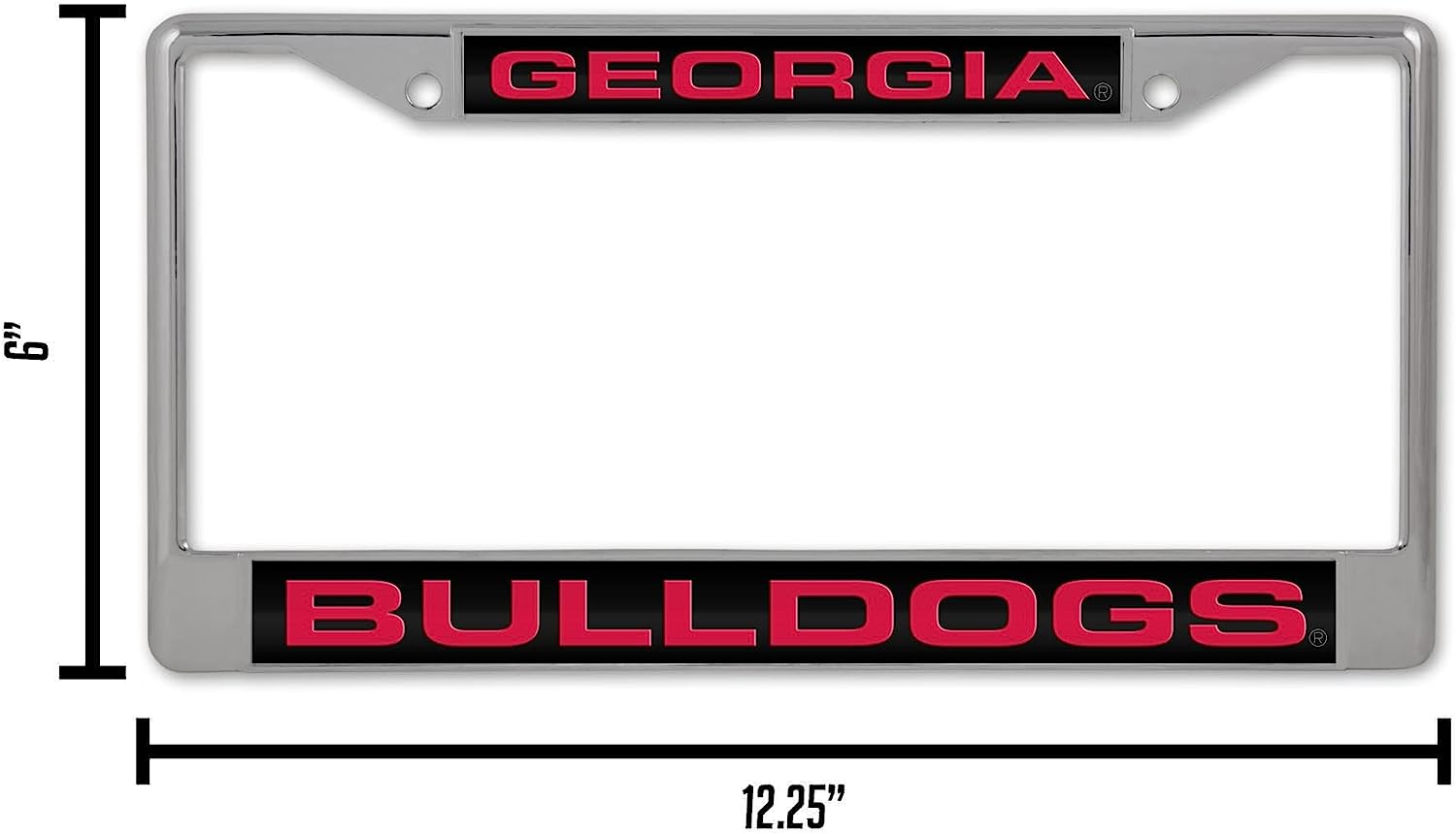 GEORGIA  
BULLDOGS  

6"  
12.25"