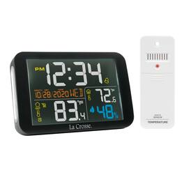 La Crosse Technology - Wireless Digital Color Weather Station with Time - Black