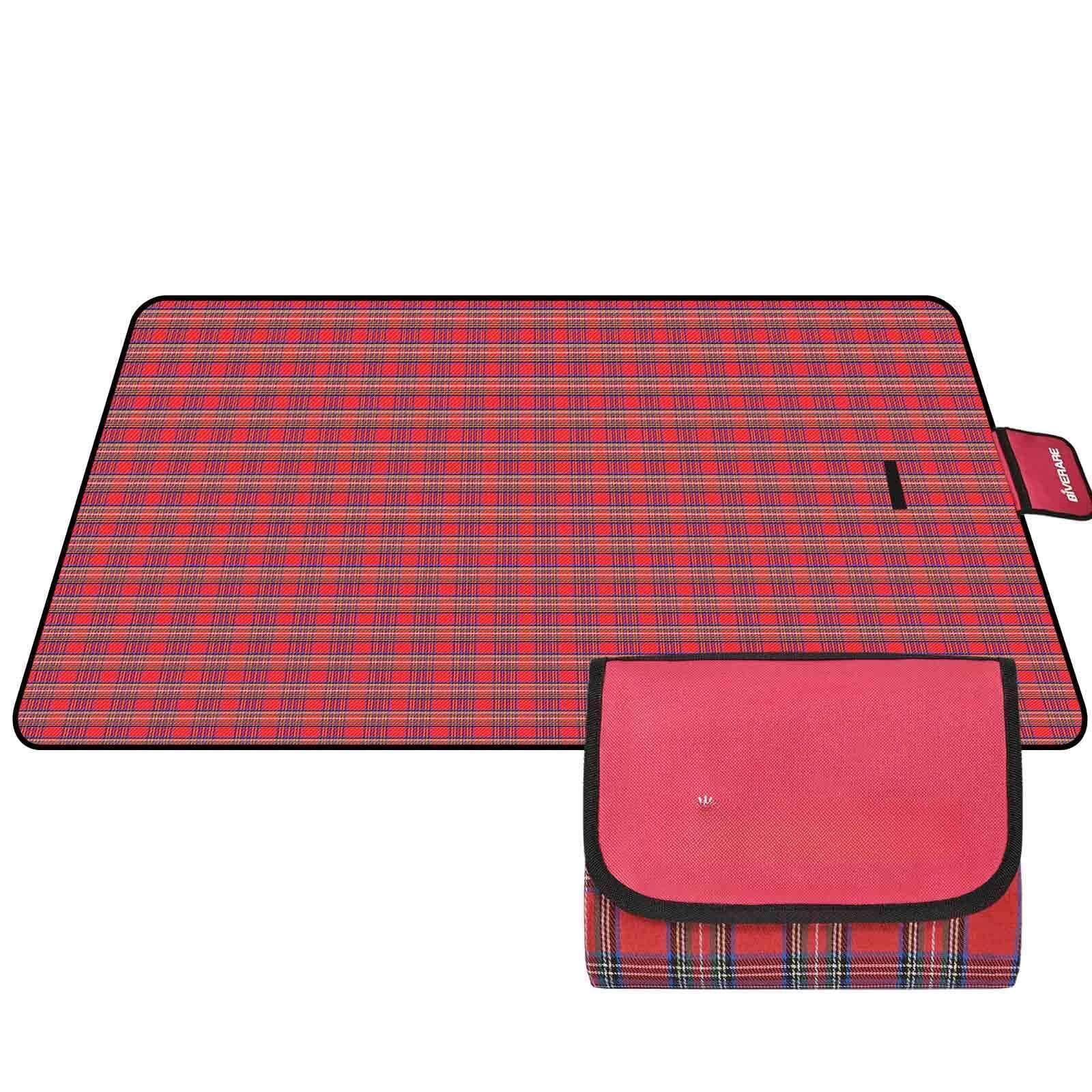 Front. Reds Spade - Picnic Beach Blanket Xl Sandfree Waterproof Outdoor Camping Blankets Quick Drying Family Mat Portable Extra... - Red-5' x 8'4".