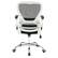 Alt View 12. OSP Home Furnishings - Mesh Back Manager’s Chair with Bulit in Lumbar Support and Chrome Base - Black/White.