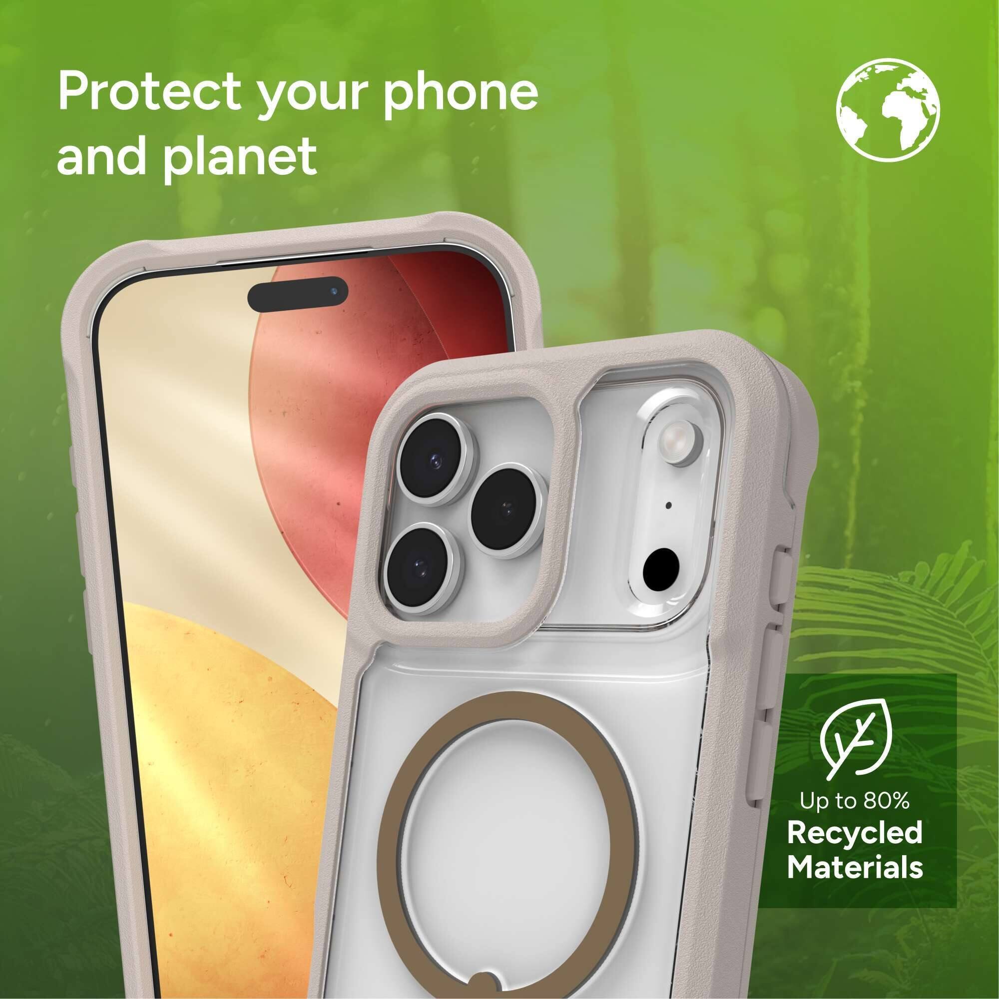 Protect your phone and planet

Up to 80% Recycled Materials