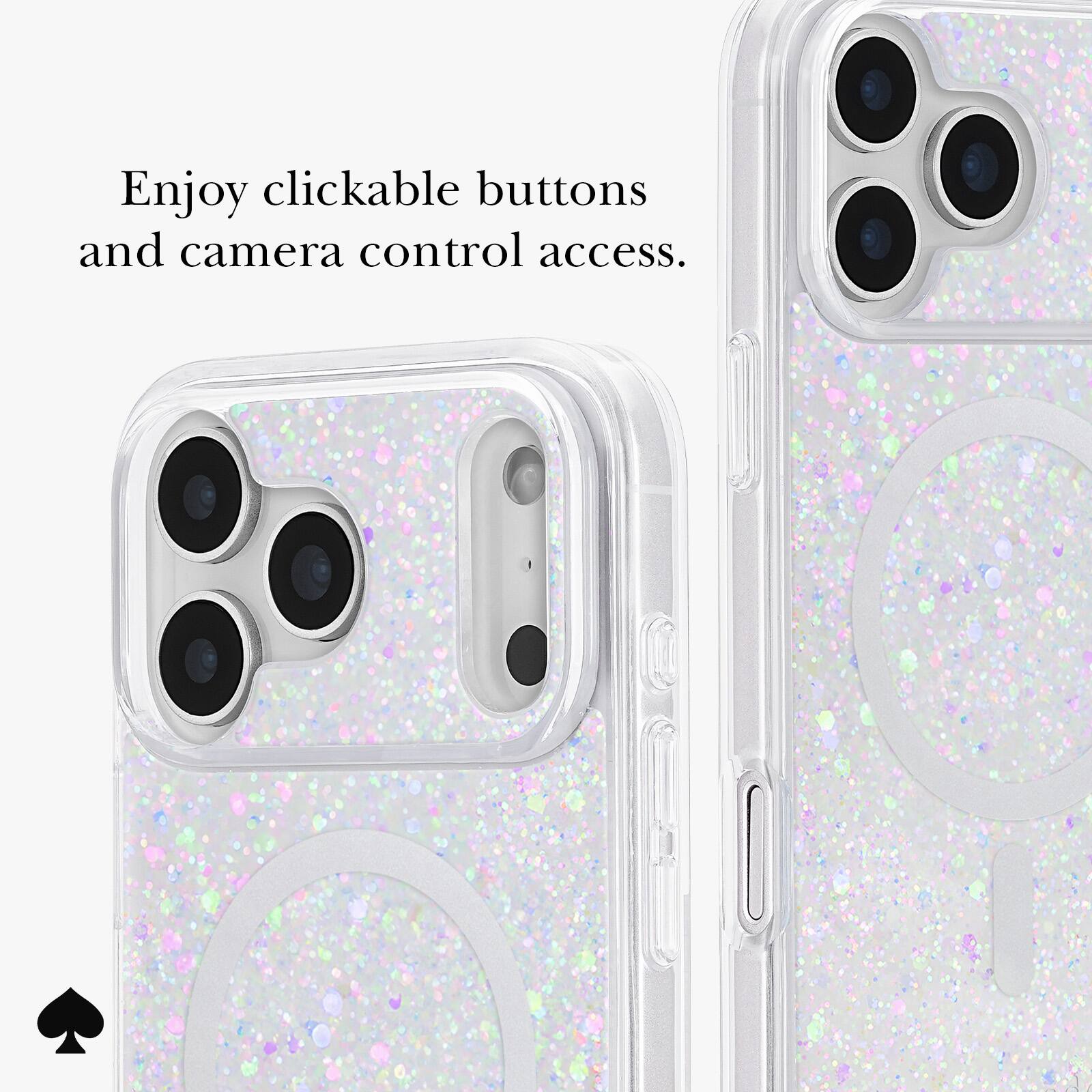 Enjoy clickable buttons and camera control access.