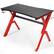 Alt View 18. Costway - Gaming Desk with Headphone Storage and Cup Holder - Red and Black.
