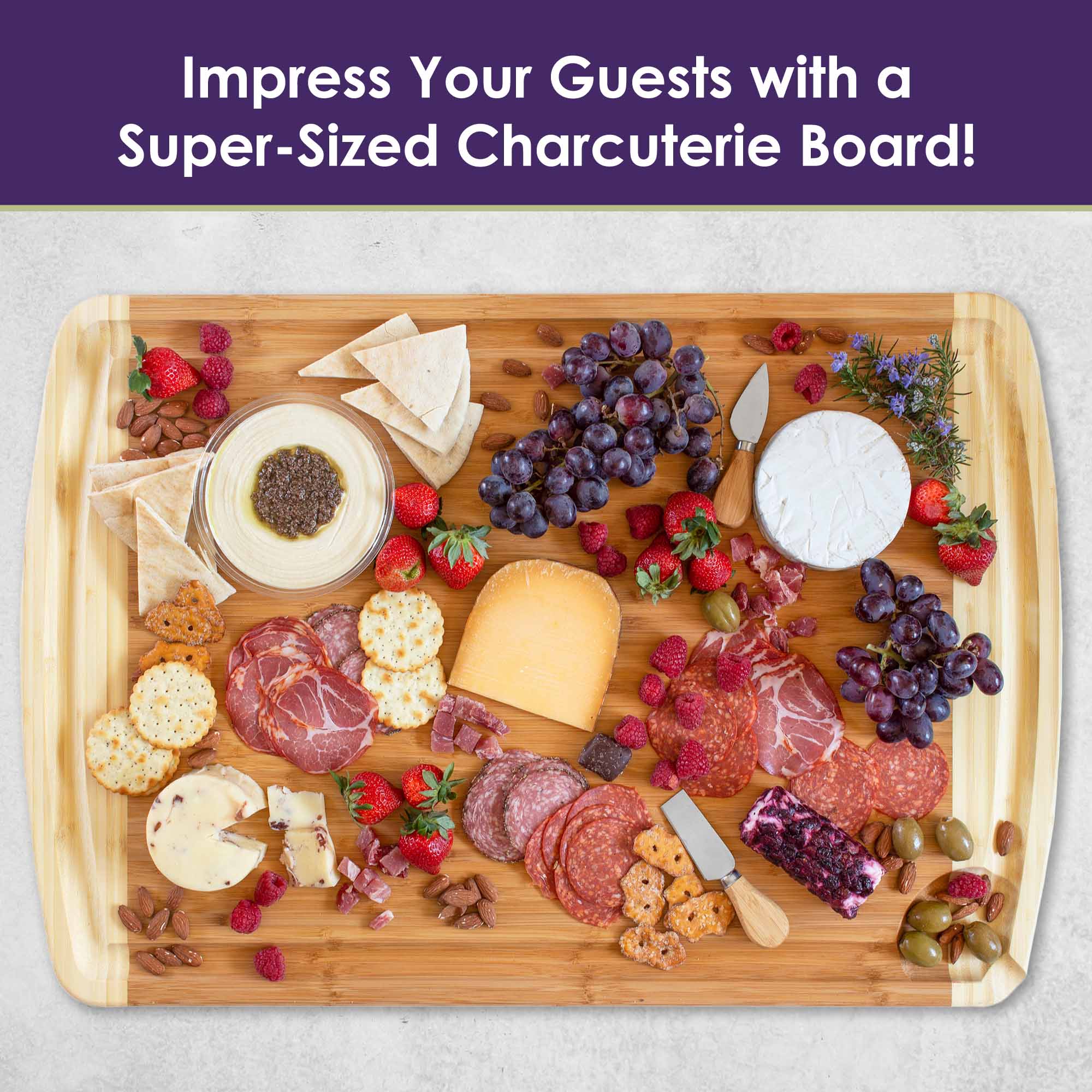 Impress Your Guests with a Super-Sized Charcuterie Board!