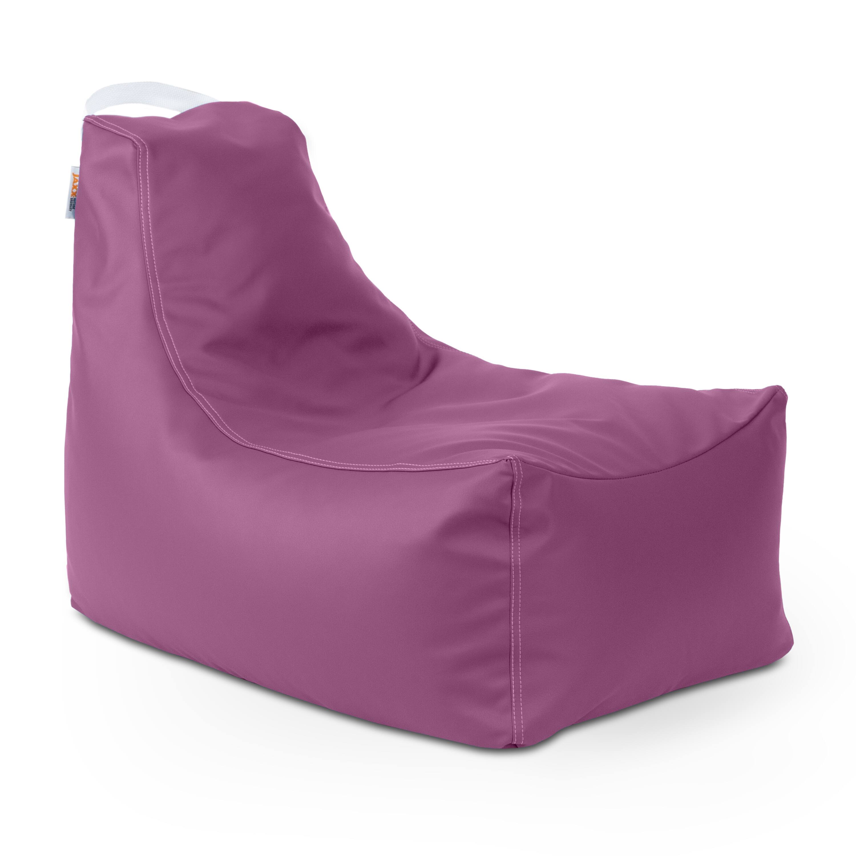 Back. Jaxx - Jaxx Pezzi Jr Kids Classroom Bean Bag Chair, Premium Vinyl, Purple - Purple.