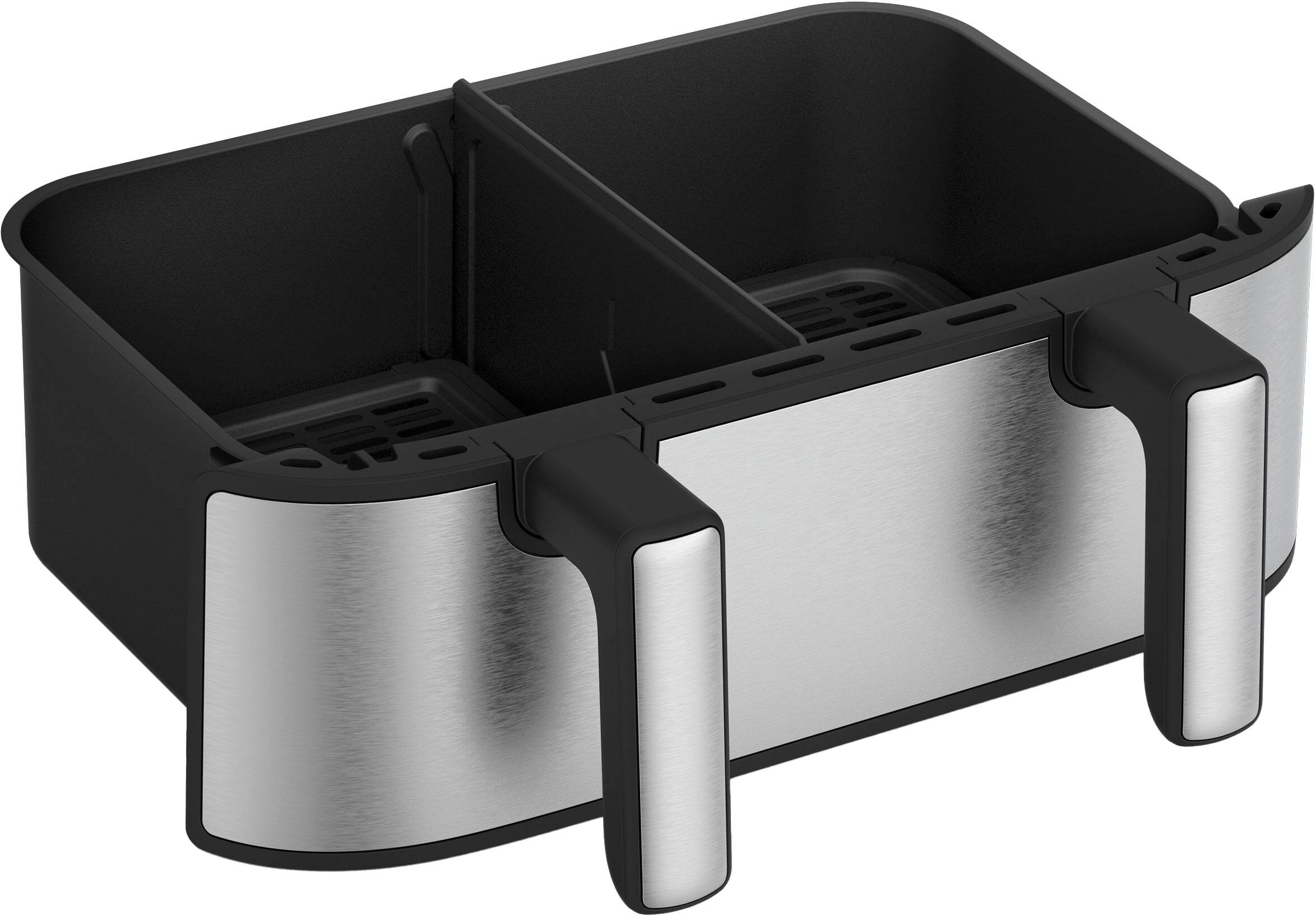 Alt View 12. bella PRO - 4-qt. TriZone Touchscreen Air Fryer with Dual Flex Basket - Stainless Steel.