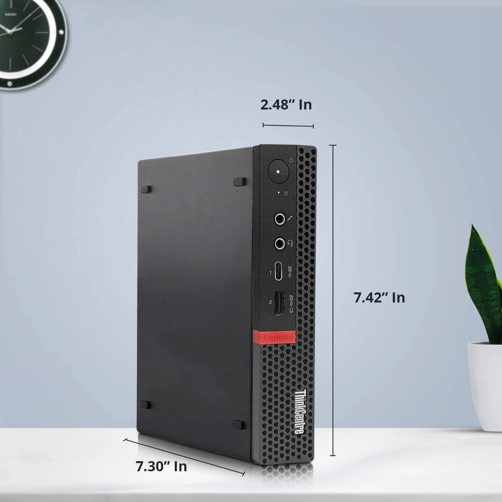 I - 2.48" In  
7.42" In  
Lenovo  
7.30" In  
ThinkCentre