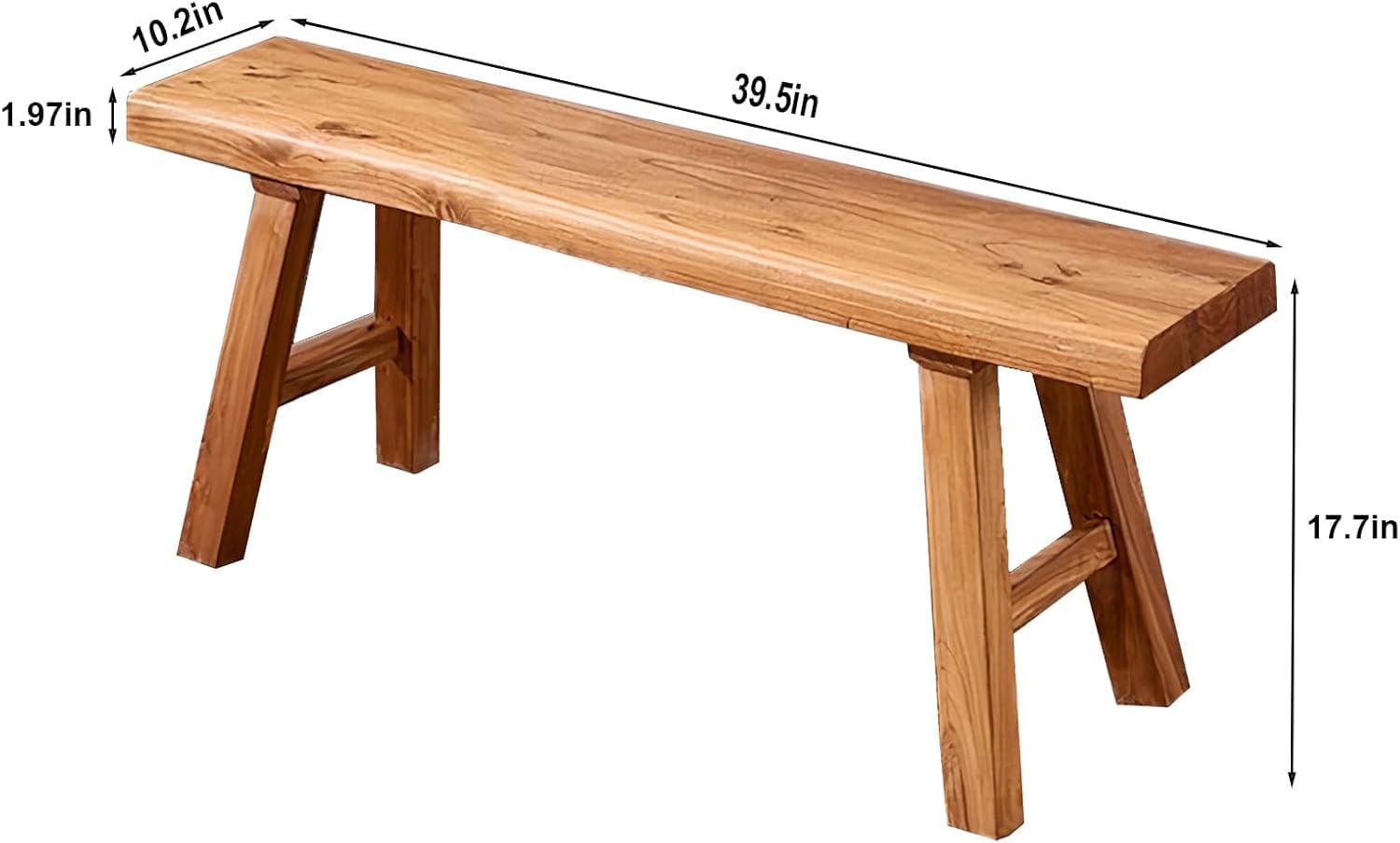 10.2in x 1.97in x 39.5in x 17.7in