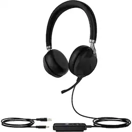 Yealink - Premium USB Wired Headset (UH38DUALTEAMSBAT)