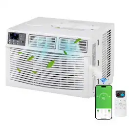 Winado - 24000 BTU Window Air Conditioner with WiFi, Energy Saving Window AC Unit with Remote & App Control, Timer Function - White