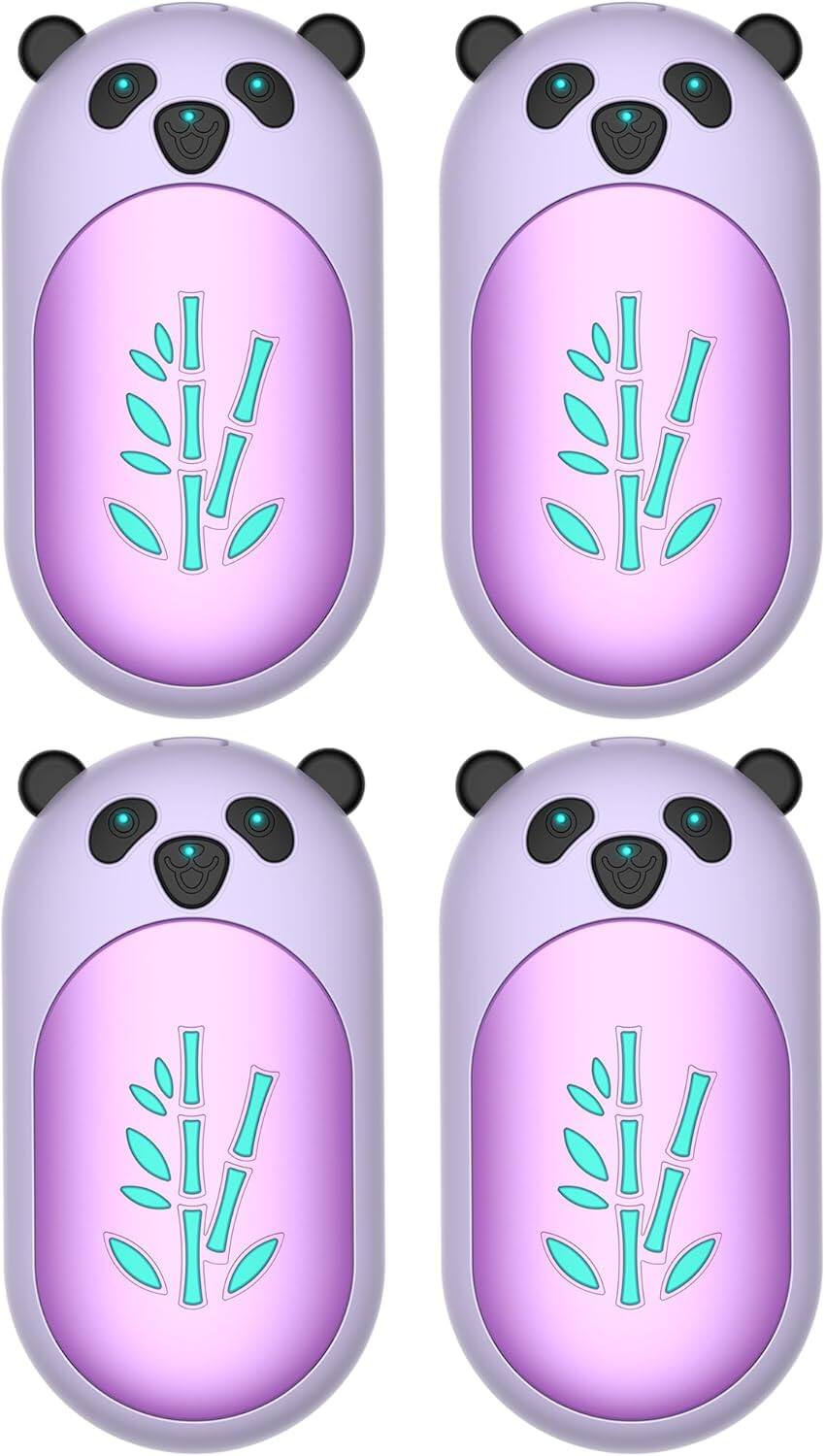 Front. PRIMEPLUS - 4 pack Rechargeable Electric Hand Warmers, 2s Heating, 3 Levels, 3000mAh 20H, UL Certified, Holiday Gift for Family - Purple.