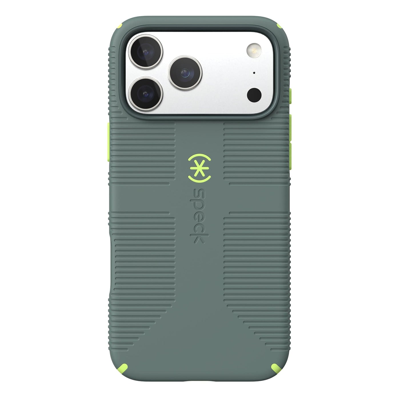 Speck iPhone 17 ProMax CANDYSHELL GRIP + MS Neo Drab/Glow Green