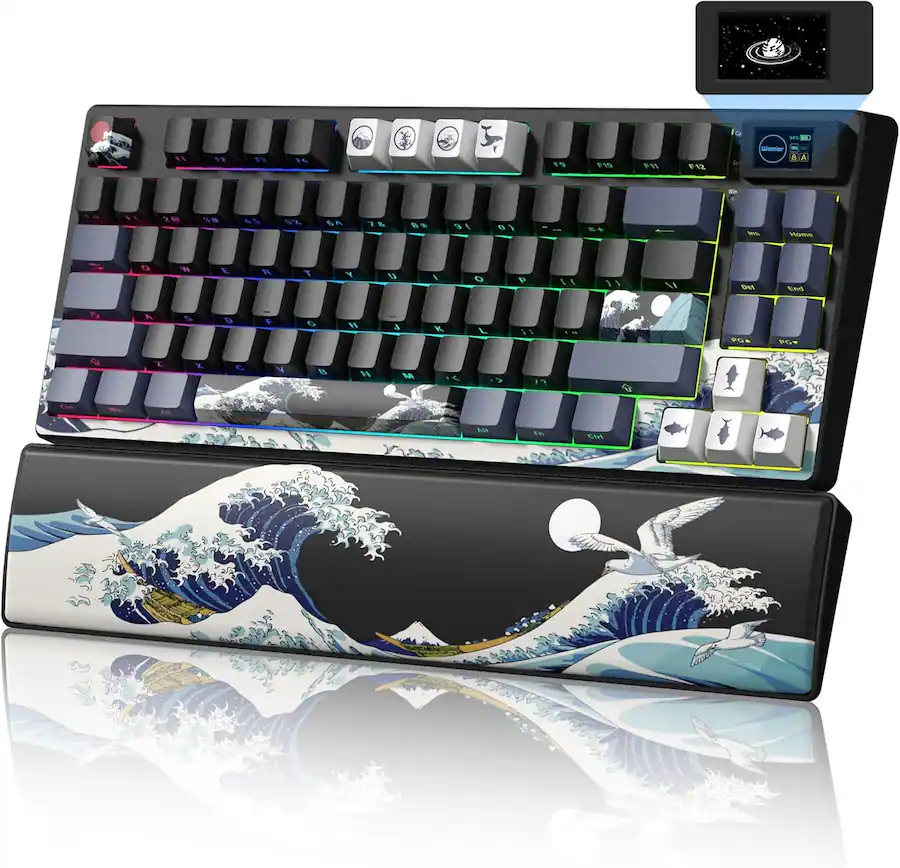 Wm80 Keyboard Womier Sk80 Pro Themed 75% Wireless Mechanical Keyboard With Multimedia ...