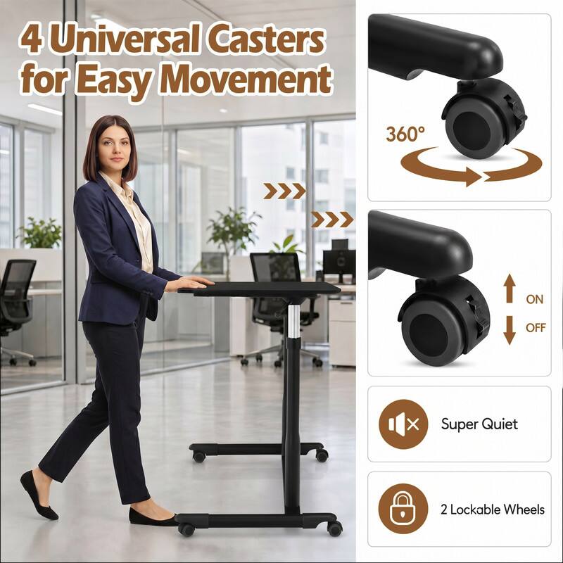 4 Universal Casters for Easy Movement  
360° ON OFF  
Super Quiet  
2 Lockable Wheels