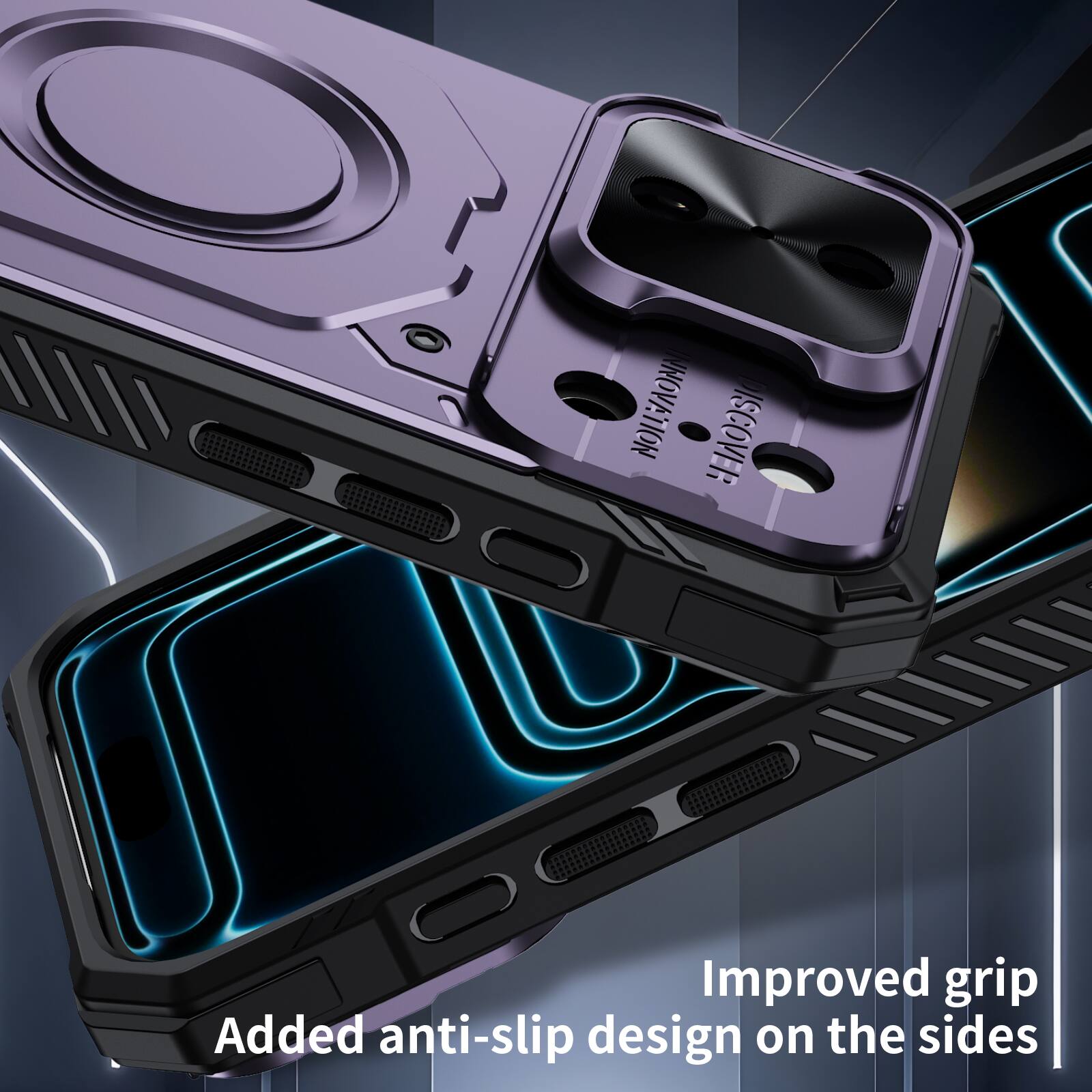 INOVATION ISCOVER

Improved grip
Added anti-slip design on the sides
