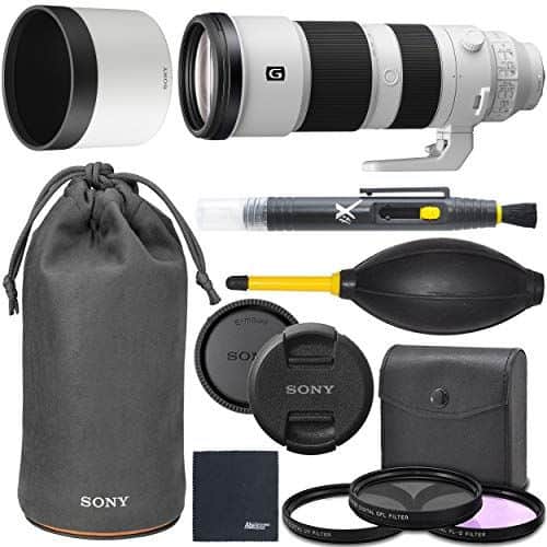 Sony - FE 200-600mm f/5.6-6.3 G Full Frame OSS Lens + AOM Bundle Package Kit