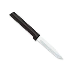 Rada - Cutlery 3.25-Inch Serrated Regular Paring Stainless Steel Blade, Handle - Black