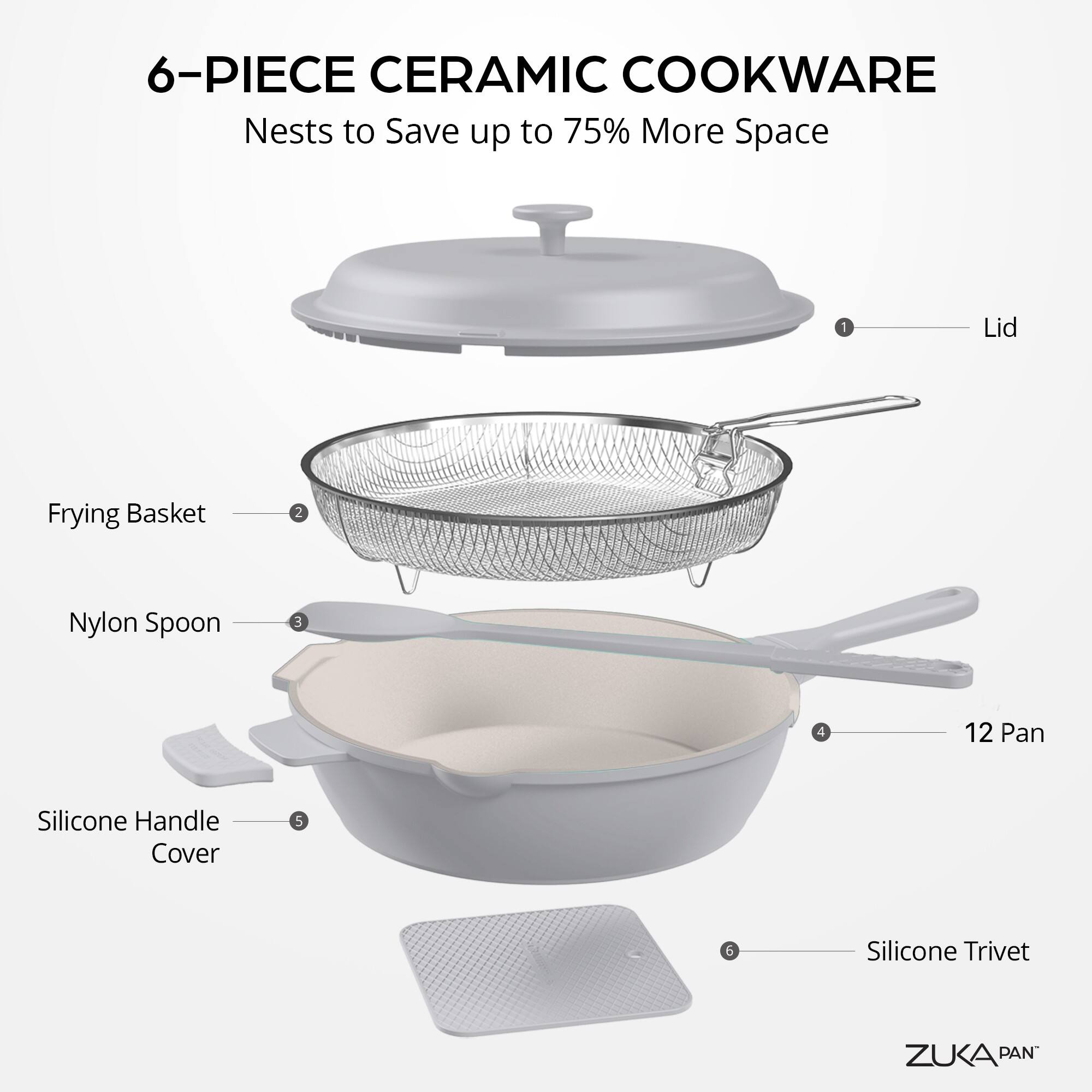 Granitestone Zuka Everyday Pan 12