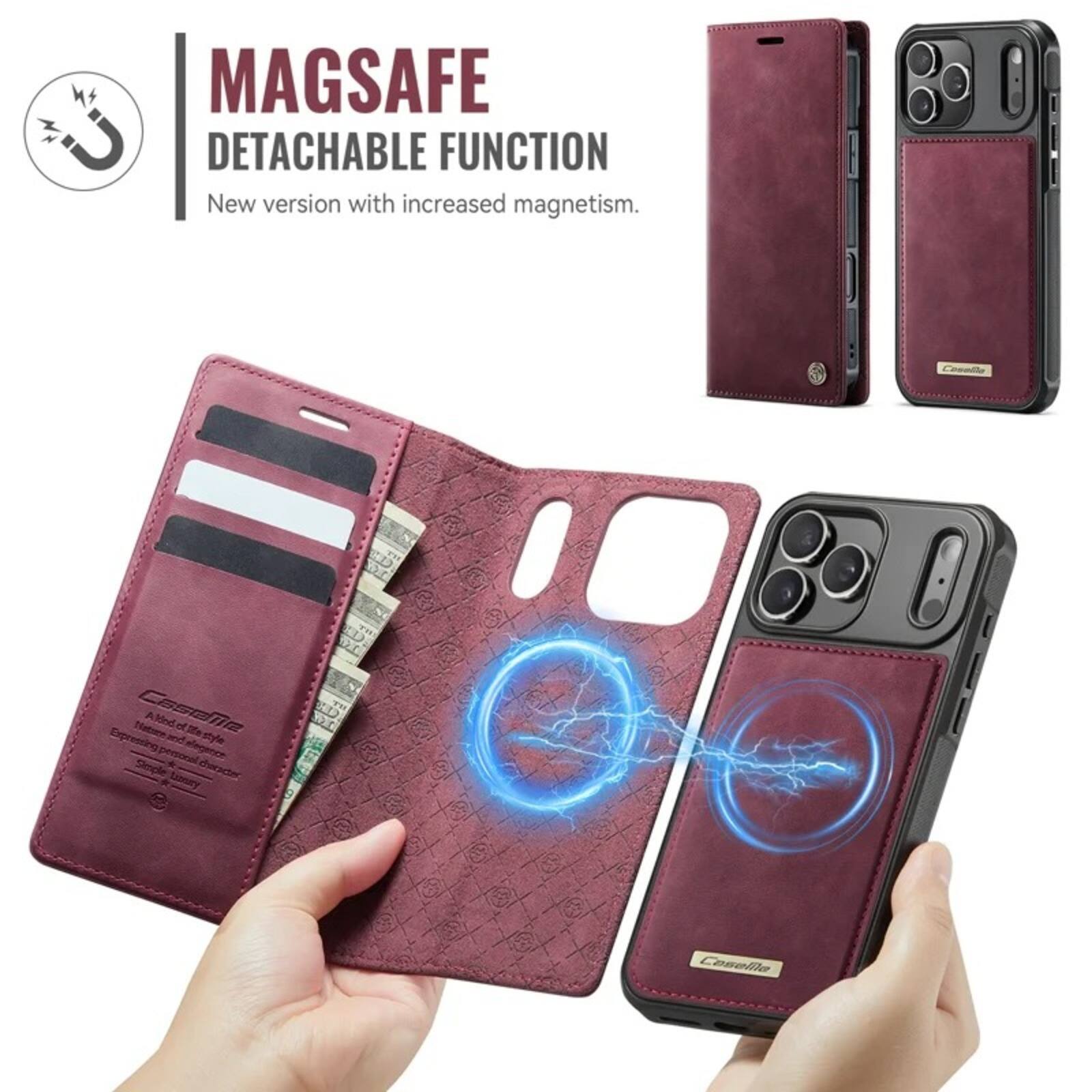 MAGSAFE DETACHABLE FUNCTION  
New version with increased magnetism.  

Canella  
A Natural Style of Me  
Expressing personal elegance  
Simple Luxury