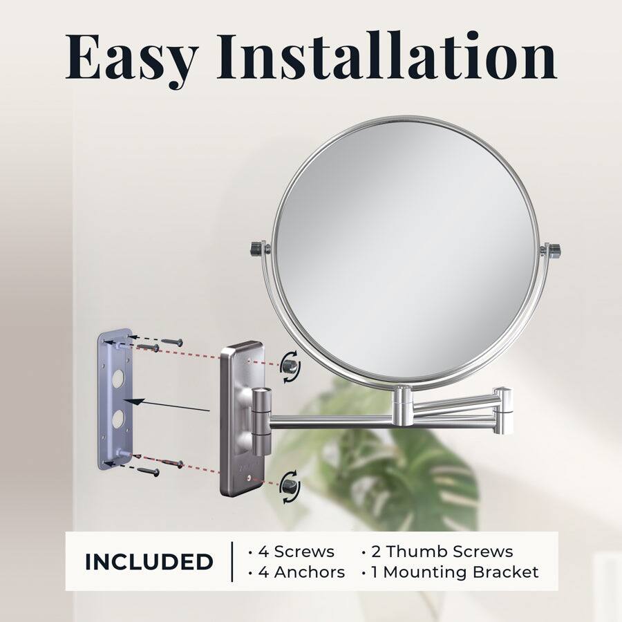 Easy Installation

INCLUDED
- 4 Screws
- 2 Thumb Screws
- 4 Anchors
- 1 Mounting Bracket