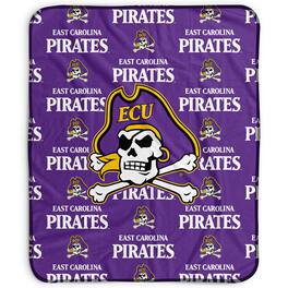 Pegasus - ECU Pirates 50" x 60" Repeat Wordmark Fleece Blanket - Multicolor