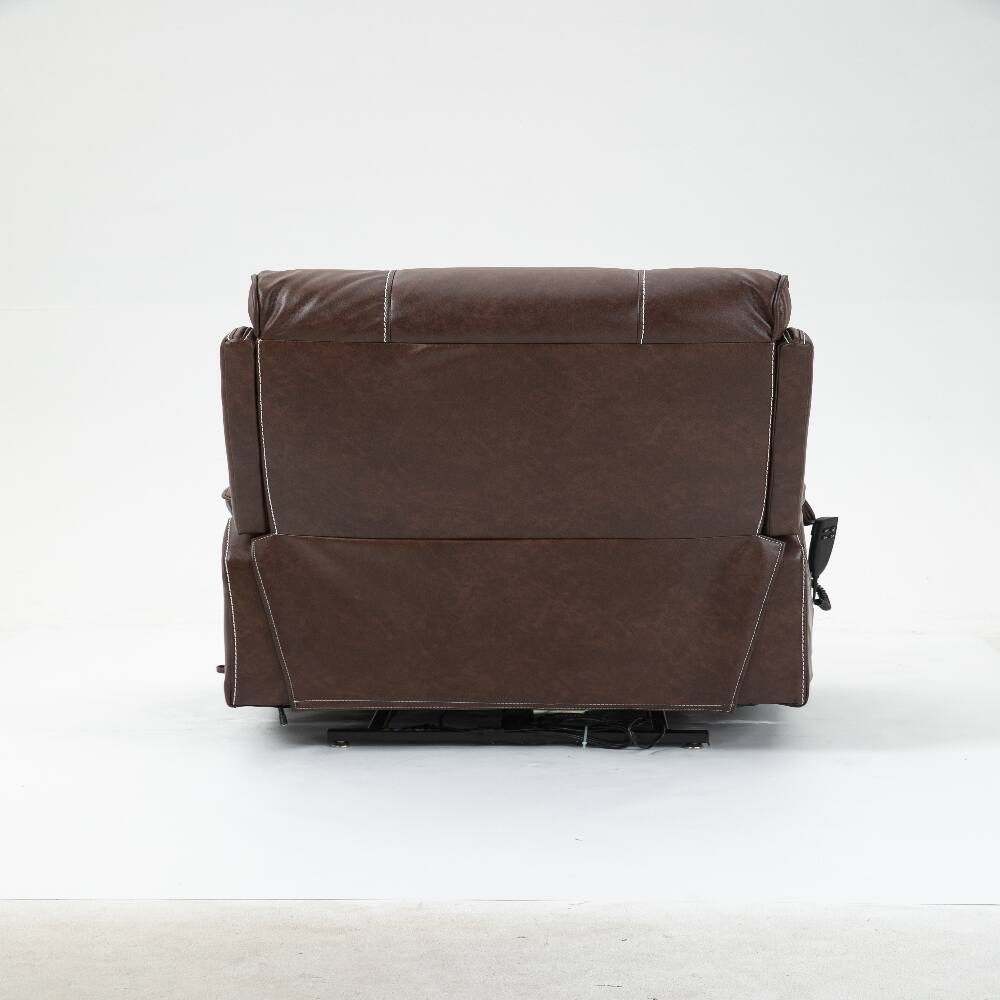Alt View 10. Loheer - Loheer Power Lift Recliner 180 Degree Lay Flat Big and Tall - Brown.