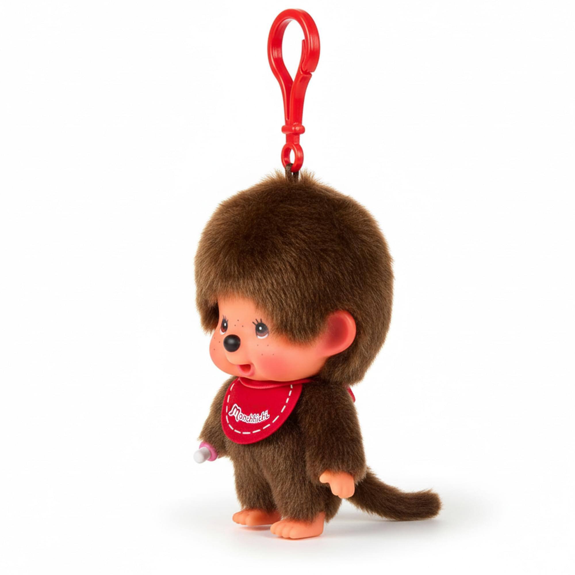 Alt View 1. Sumikkogurashi - Monchhichi Boy 4 Inch Plush Keychain - Brown.