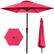 Front. Best Choice Products - Best Choice Products 10ft Outdoor Steel Market Patio Umbrella w/ Crank, Tilt Push Button, 6 Ribs - Hot Pink - Hot Pink.