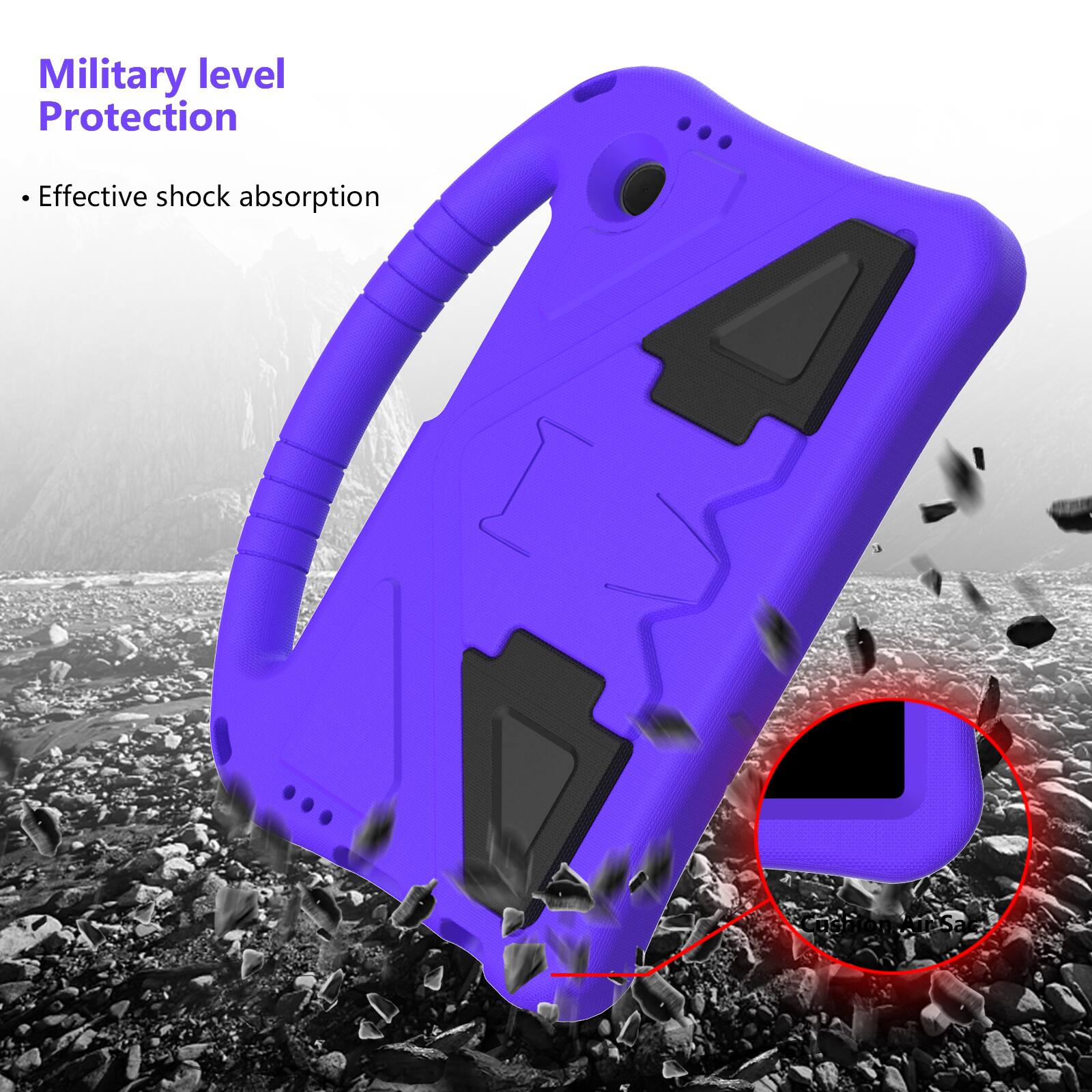Military level Protection  
Effective shock absorption