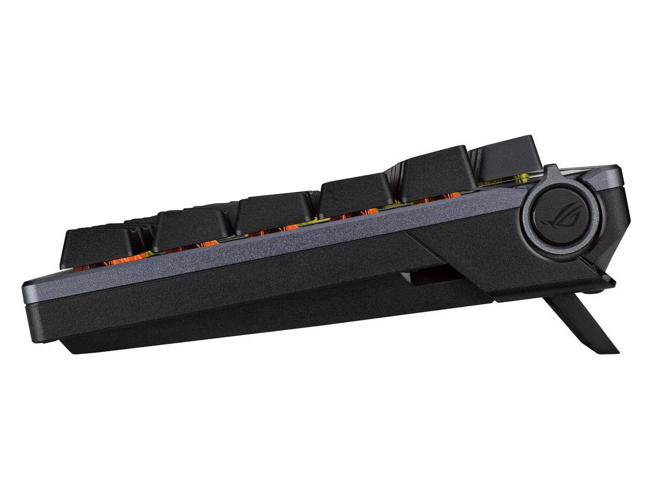 Alt View 2. ASUS - ASUS ROG Azoth 75 Wireless DIY Keyboard - OLED, Hot-Swap PBT Keycaps, RGB - Black.