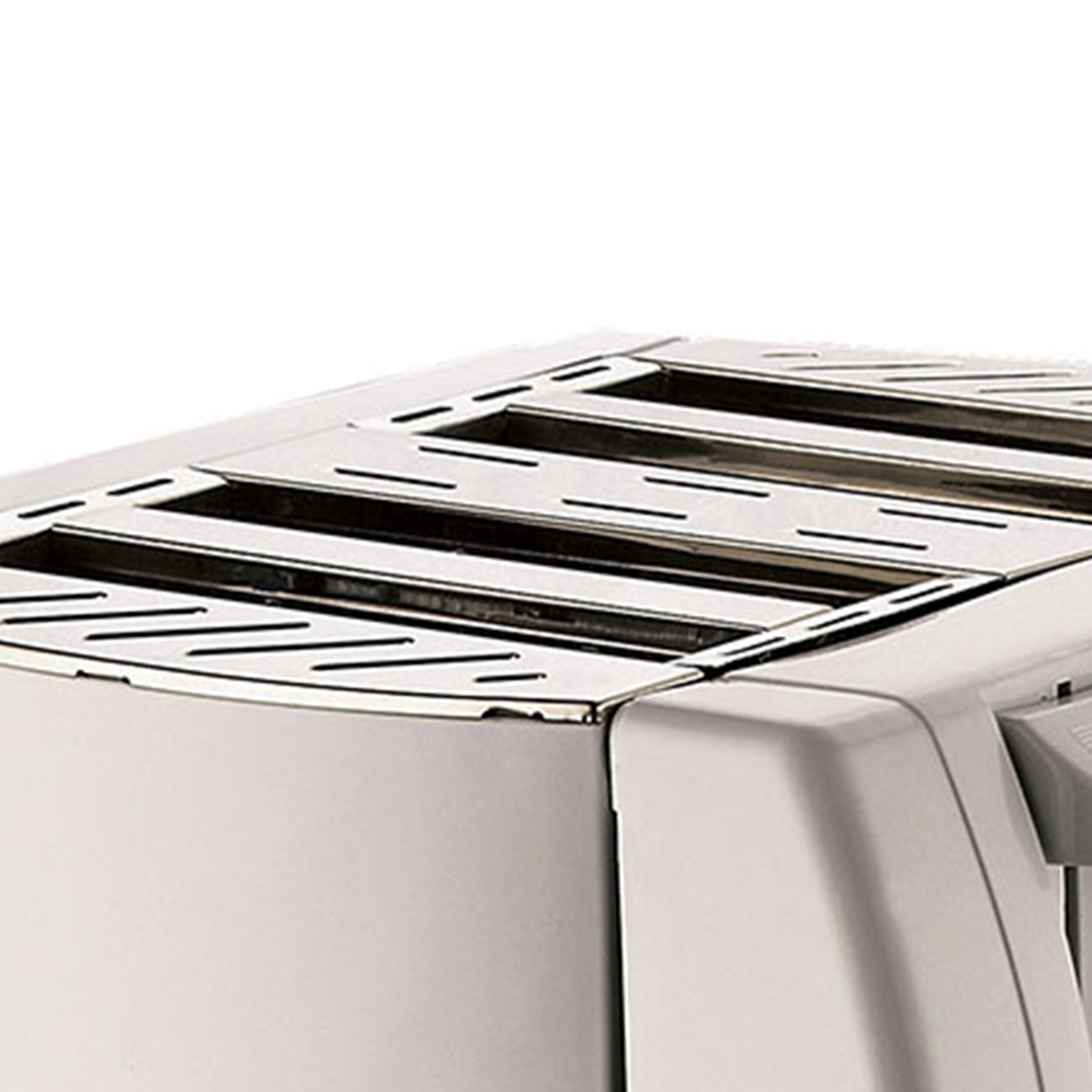 Alt View 2. Brentwood - Brentwood 4 Slice Cool Touch Toaster in White - White.
