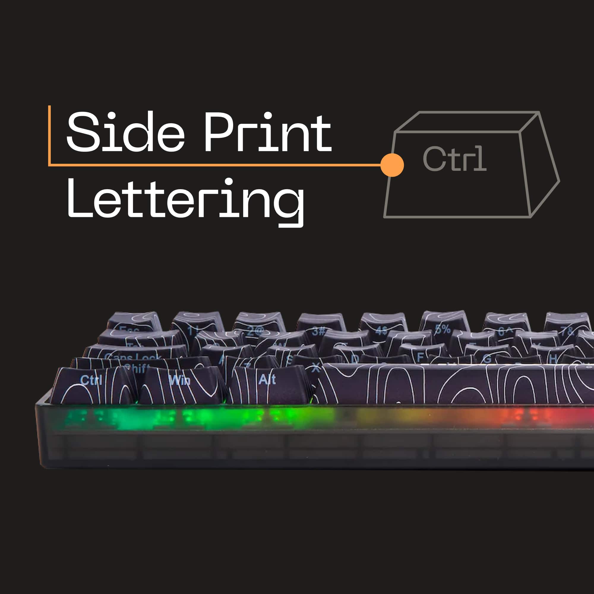 Side Print Lettering Ctrl 0P 3# 48 5% 6A 78 Can't 2 hif Ctrl Win Alt * M F G A