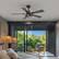 Alt View 2. Breezary - 42-In Indoor Ceiling Fan with Light Kit, 5 Plywood Blades, 6-Speed DC Motor and Remote, Timer, Memory Function(1/2 Pack) - Matte Black (2 Pack).