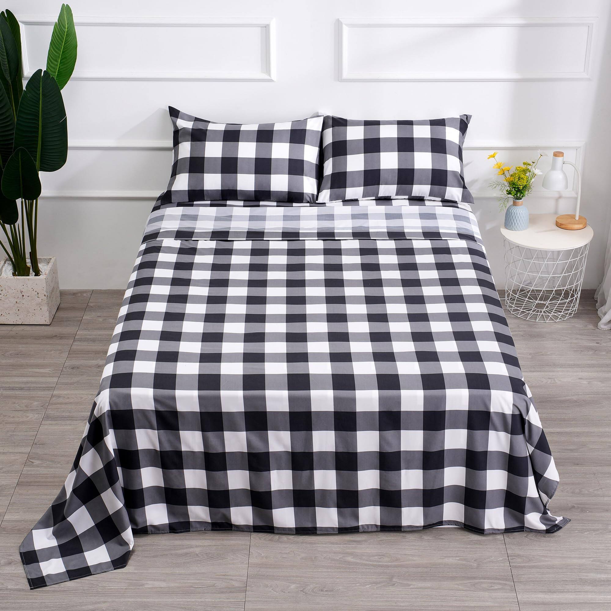 Plaid Black&grey&white-Full