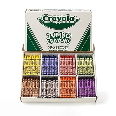 Crayola JUMBO CRAYONS CLASSPACK
8 Different Brilliant Colors