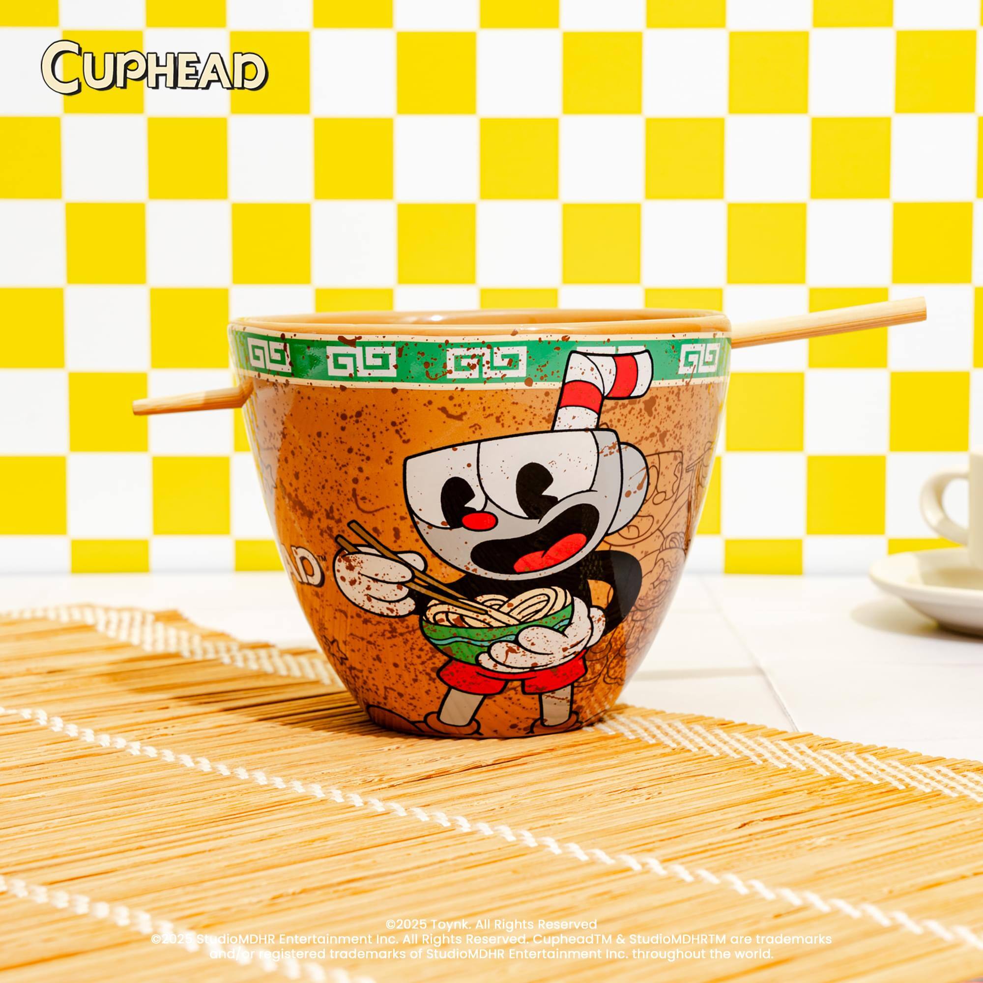 CUPHEAD G GU D 2025 Toynk All Rights Reserved 2025 studioMDHR Stu Entertainment nc. All Rights Reserved Cuphead™ & StudioMDHR™ are trademarks and/or registered trademarks of StudioMDHR Entertainment nc. throughout the world.