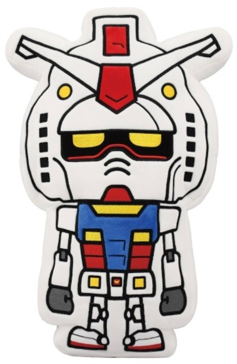 Front. Bandai - Bandai Nui - Mobile Suit Gundam - Gunpla-Kun Die-cut Nui Plush   - COLLECTIBLES - Multicolor.