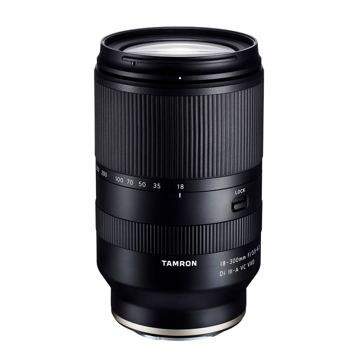 0g 200 100 70 50  
35  
18  
LOCK  
TAMRON  
18-300mm F/3.5-6.3 VC VXD Di III-A