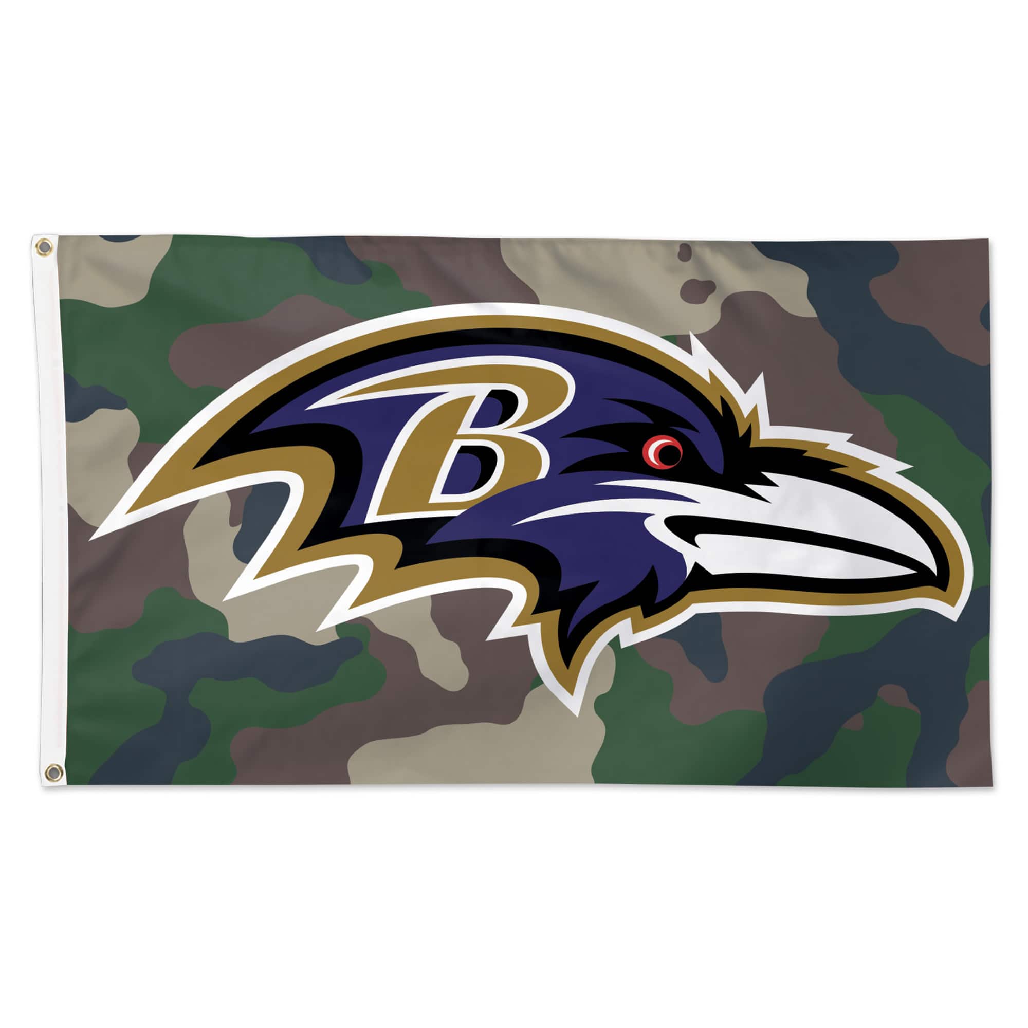 WinCraft - Baltimore Ravens 3' x 5' Camo 1-Sided Deluxe Flag - Multicolor