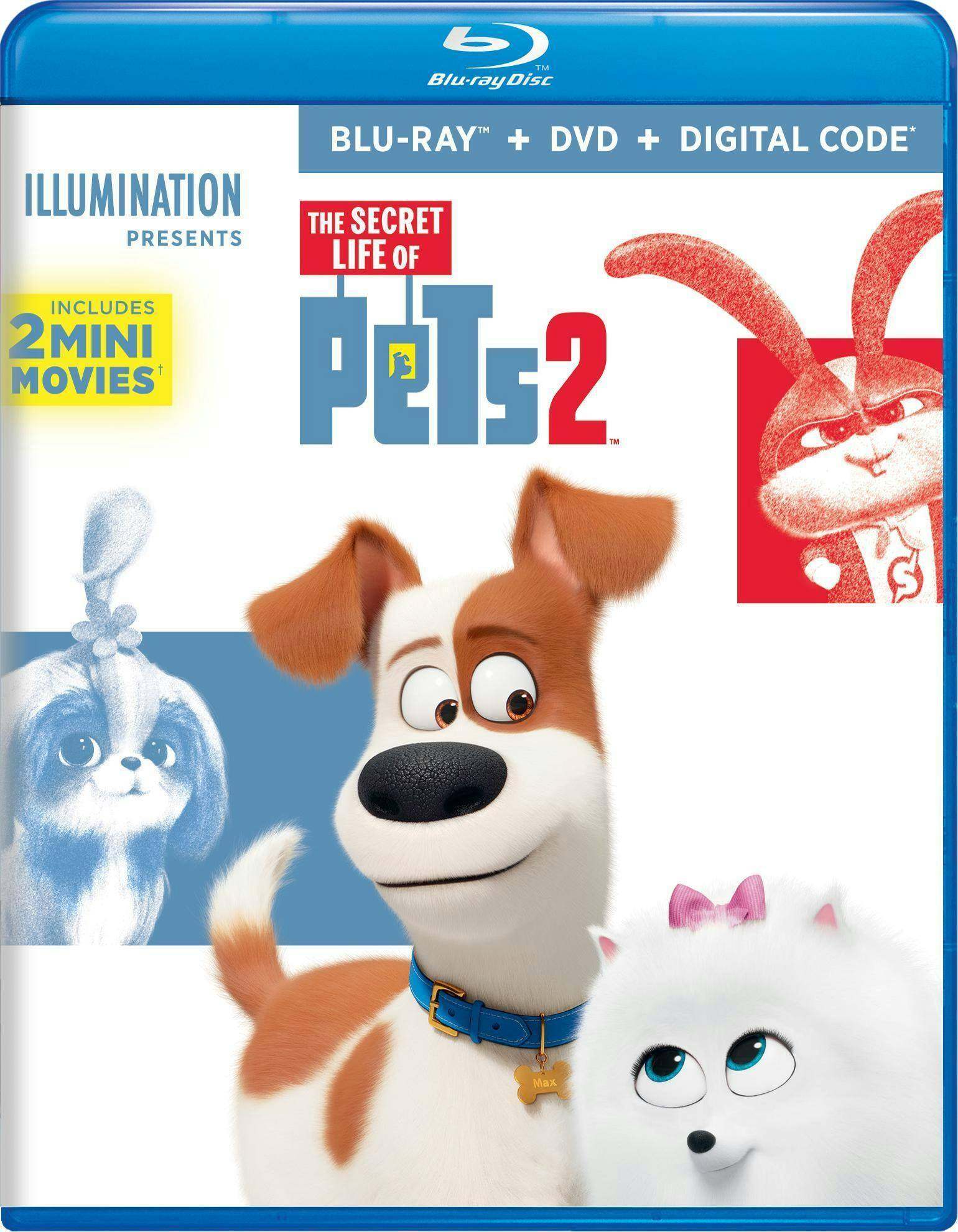 Angle. The Secret Life of Pets 2 (DVD + Digital) [Blu-ray].