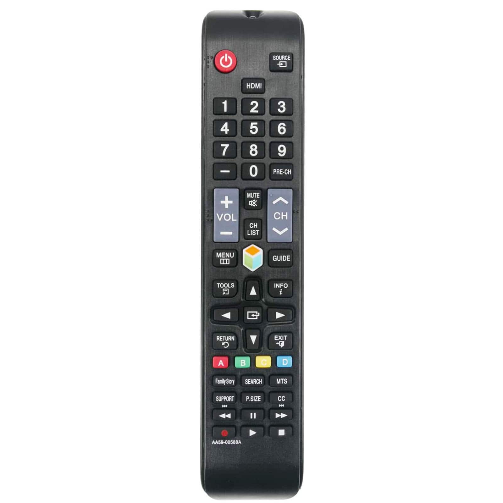 VINABTY - New AA59-00588A Replaced Remote Fits for Samsung TV UN32EH4500G UN32EH4500GXZE UN46ES6100G UN46ES6100GXZE UN32EH4500 - Black