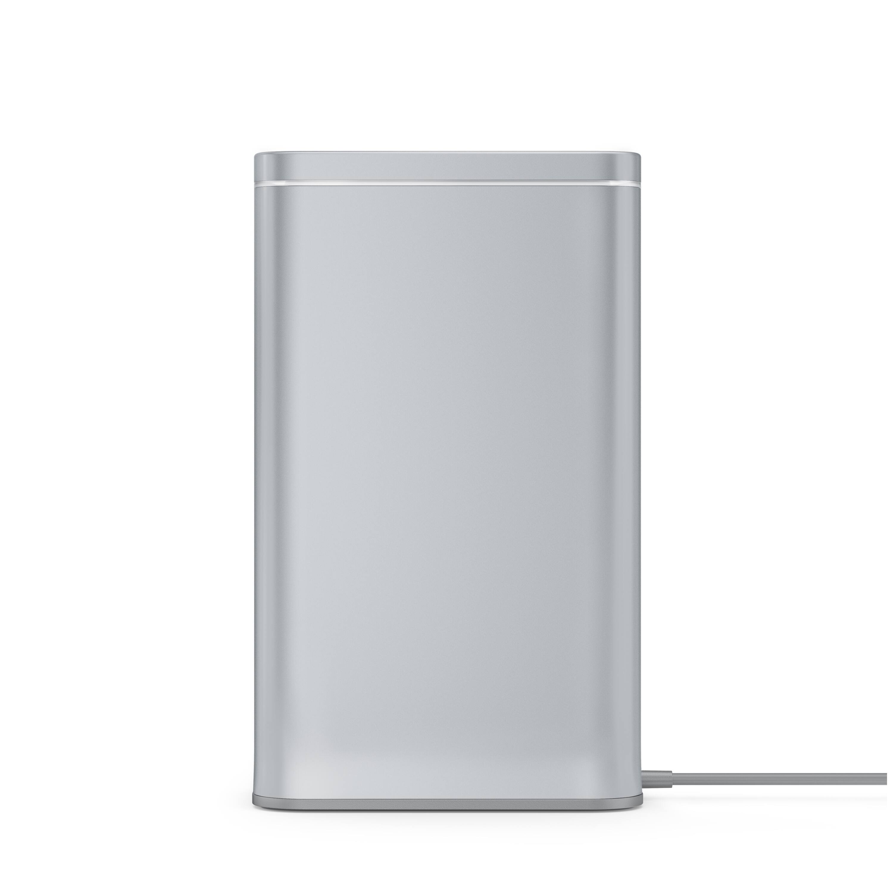 Front. simplehuman - cleanstation, matte silver stainless steel - Matte Silver.