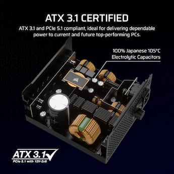 CORSAIR RMX Series RM1000x Cybenetics Gold Fully Modular ATX Power CORSAIR RMX Series RM1000x Cybenetics Gold Fully Modular ATX Power